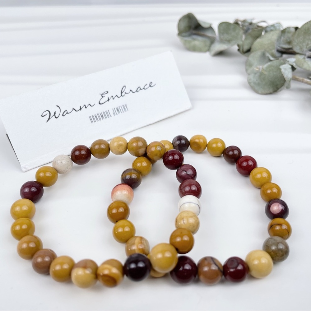 Mookaite Jasper Beaded bracelet
